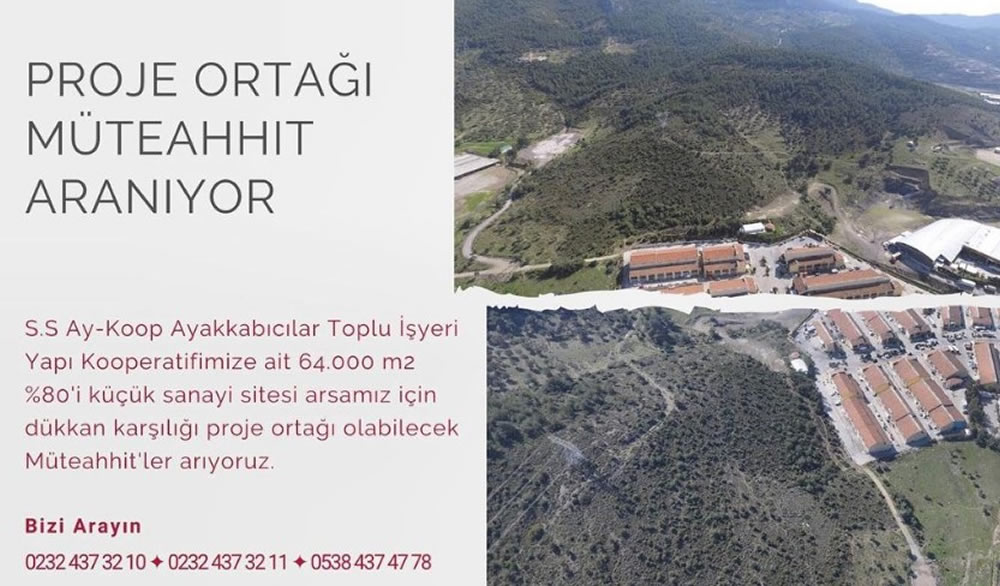 Proje Ortağı Müteahhit Aranıyor